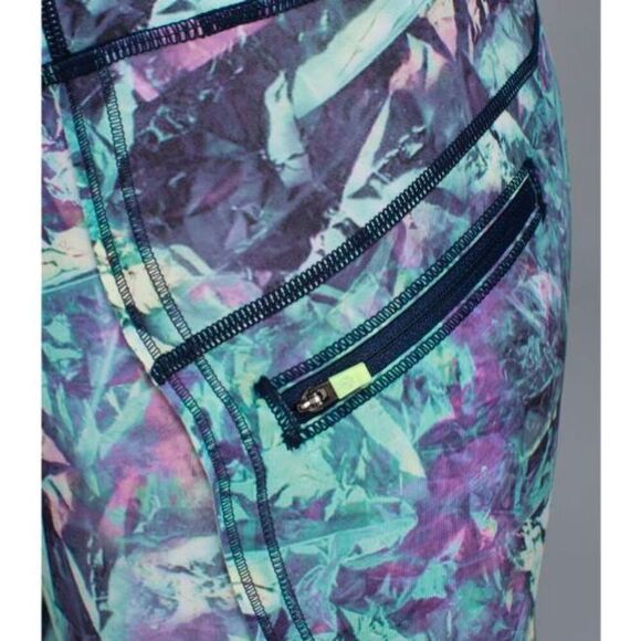 LULULEMON ATHLETICA Top Speed Crop in Iridescent Multi Size 6 - Picture 5 of 9